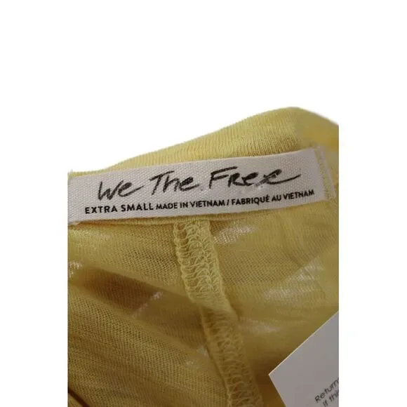 We The Free Women Bohemian V-Neck Long Sleeve Tunic Yellow Size M - Picture 5 of 8